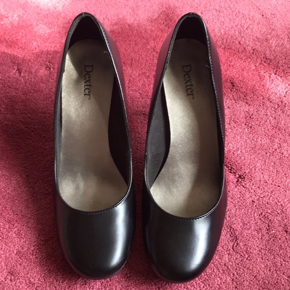 Payless Dexter Black Round Toe Heels